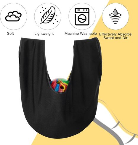 Bowling Ball Polisher Bag, Microfiber Bowling Seesaw Bag for Bowlers Washable Carrier Ball Cleaner Holder Bags Large Bowlings Shammy Seesaw, Black in Saudi Arabia