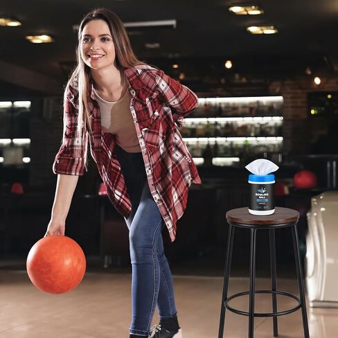 عبوتان من مناديل تنظيف كرة البولينج، كل منها 75 قطعة من ملحقات الكرة، قطعة قماش للتنظيف للزيوت والأوساخ والأوساخ والخدوش، حقيبة قابلة للإغلاق، تنظيف صحي سريع ومريح in Kuwait