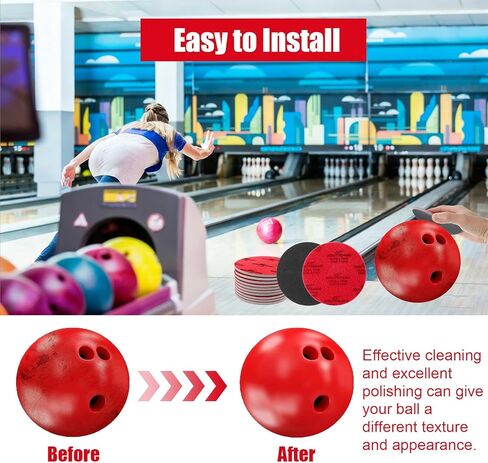 10Pcs Bowling Surface Pads, Bowling Sanding Pads, Bowling-Accessories for Resurfacing Polishing Kit, Grit 120/180/400/500-600/800-1000/1200-1500/2000/2500/3000 for Different Texture in Saudi Arabia