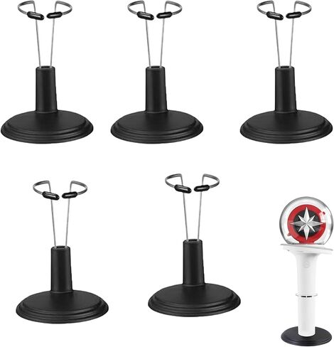 Multi-Group Lightstick Display Stand - 5 Universal Holders for Official Kpop Merch (Supports Stray Kids/Enhypen/Ateez/Twice) in Kuwait