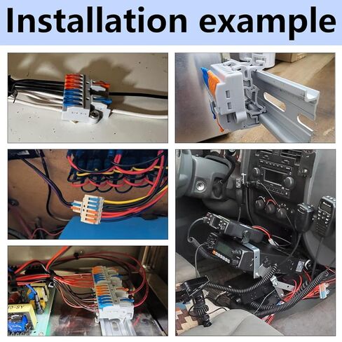 طقم كتلة طرفية للرافعة 4 في 12 مخرج، مدخل رباعي إلى اثني عشر وصلة إخراج، موصل موصل قابل للتركيب على قضيب DIN وسكة لولبية، لسلك 28-12AWG، 8 عبوات مع تركيبات in Kuwait