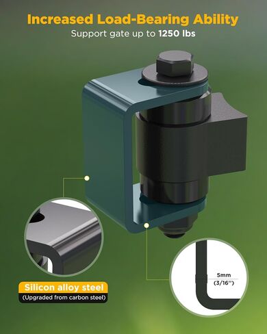 مفصلات بوابة قابلة للحام للبوابات المعدنية - لحام شديد التحمل على المفصلة بأحدث طراز محامل مختومة، مفصلات بوابة قابلة للتعديل للحام على بوابة مشاة للمركبات من الحديد أو الفولاذ الأكبر حجمًا (4 عبوات) in Kuwait