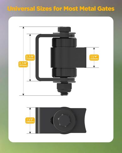 مفصلات بوابة قابلة للحام للبوابات المعدنية - لحام شديد التحمل على المفصلة بأحدث طراز محامل مختومة، مفصلات بوابة قابلة للتعديل للحام على بوابة مشاة للمركبات من الحديد أو الفولاذ الأكبر حجمًا (4 عبوات) in Kuwait