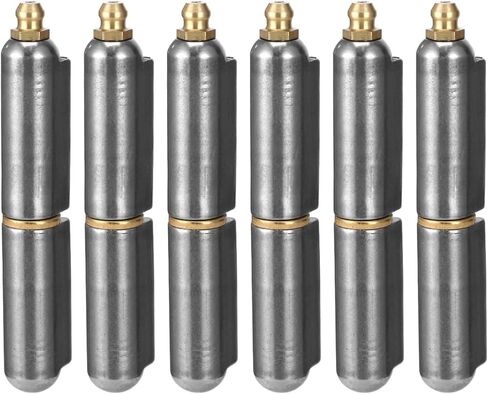 5 قطع ملحومة على المفصلات، 0.51 × 0.63 × 3.15 بوصة من الصلب قطرة الماء، للأبواب/البوابات المعدنية، وسادة نحاسية، رمادي، شديد التحمل، قابلة للحام in Kuwait