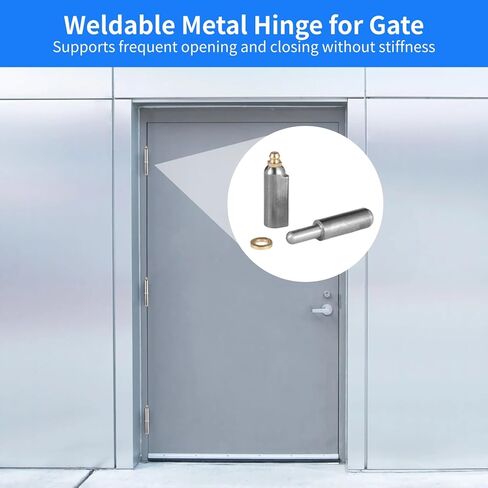 10 Pcs Weld On Hinges, 3-1/2 in, Greasable Hinge with Grease Zerk for Gates, BBQ, Trailers, Metal Welding in Kuwait