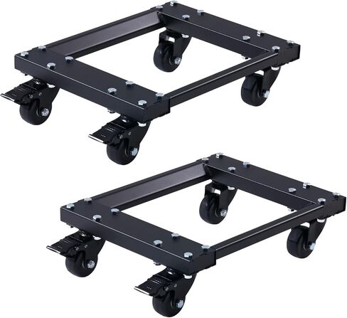 Heavy Car Dolly Set of 4, Heavy Duty Wheel with Brake, Total Weight 6000 LBS, Double ramp Design for Moving Cars, Trucks, Trailers, Motorcycles, and Boats in Saudi Arabia