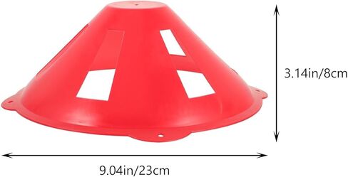 Soccer Cones for Training 15pcs Anti-Wind Training Cones Plastic Soccer Discs for Kids Football Basketball Drills Outdoor Sports Pe Colored Durable Cones in Saudi Arabia