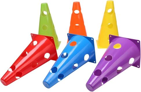 Soccer Cones for Training 24PCS Durable Mark Cones Football Agility Training Sport with Hole in Saudi Arabia