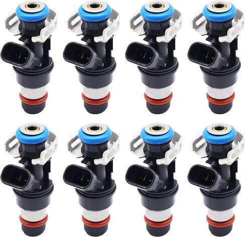 HiSport Fuel Injectors Replacement for Chevy Tahoe Express Suburban Silverado,Compatible with GMC Yukon XL Sierra, 1500 2500 3500,Cadi Escalade V8 4.8L 5.3L 6.0L 2000-2006 17113553 8 Pcs in Saudi Arabia