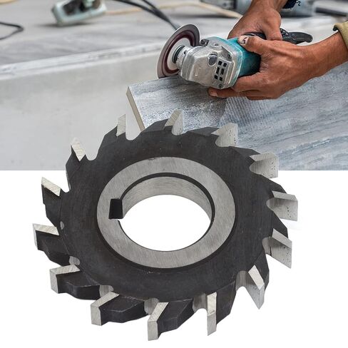 قاطعة طحن ذات وجه فولاذي عالي السرعة، قرص مطحنة مستقيم 14 سنًا، أداة حفر دقيقة بقطر 63 مم لتشغيل المعادن، مع تصميم لامع ومنخفض المقاومة in Kuwait