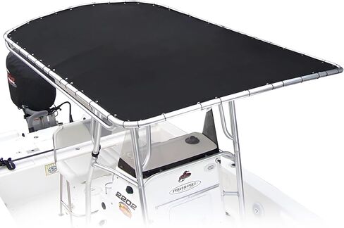 قطعة قماش بديلة على شكل حرف T لقارب وحدة التحكم المركزية، قطعة قماش مقاومة للماء على شكل حرف T، أكسفورد عالي التحمل 900D مع رباط ومنظم، أسود (82 بوصة × 58 بوصة) in Kuwait