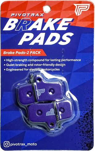 PIVOTRAX Electric Bike Brake Pads (2 Pcs) – Fits Sur-Ron Light Bee S/X (LBS, LBX), Talaria Sting R MX3/MX4, Segway X160/X260, Altis Sigma – High Performance for Front or Rear Use in Kuwait
