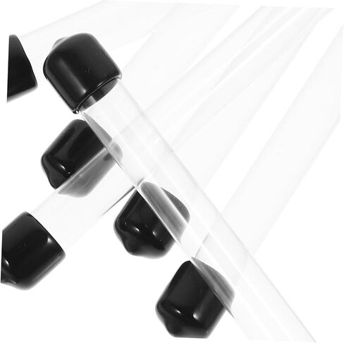 6-Piece Plastic Round Storage Tubes with Lids 122x12mm Portable Organizing Solution for Craft Supplies Makeup and Small Items in Saudi Arabia