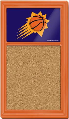The Fan-Brand NBA Phoenix Suns: Cork Note Board- Sports Decor for Home, Game Room, Fan Cave & Garage - USA Made in Saudi Arabia