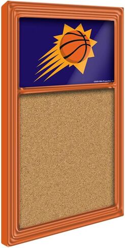 The Fan-Brand NBA Phoenix Suns: Cork Note Board- Sports Decor for Home, Game Room, Fan Cave & Garage - USA Made in Saudi Arabia
