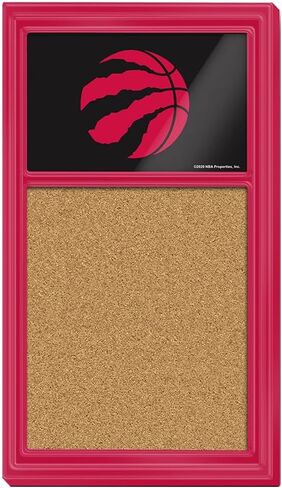 The Fan-Brand NBA Toronto Raptors: Cork Note Board- Sports Decor for Home, Game Room, Fan Cave & Garage - USA Made in Kuwait