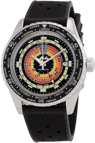 Mido Ocean Star Declussion WorldTimer - السويسري أوتوماتيكي ساعة للرجال - الاتصال الأسود - الحالة 40.5 مم - M0268291705100 in Saudi Arabia