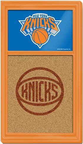 The Fan-Brand NBA New York Knicks: Secondary Logo - Cork Note Board- Sports Decor for Home, Game Room, Fan Cave & Garage - USA Made in Saudi Arabia