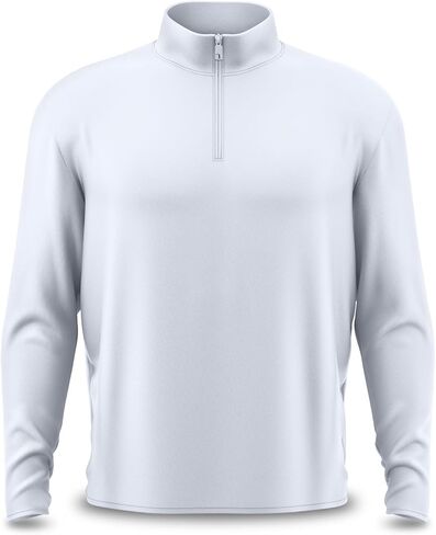 Bogey Bros Mens Q Zip Golf Shirt, Long Sleeve 4 Way Stretch, Moisture Wicking, UPF 50, Athletic Fit in Kuwait