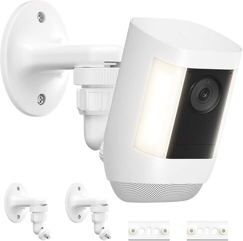 2Pack Wall Mount for Ring Spotlight Cam Battery and Ring Spotlight Cam Plus/Pro (Battery), 360°Adjustable Security Wall Mount Bracket for Ring Cam Indoor/Outdoor Use (Camera Not Included) in Kuwait