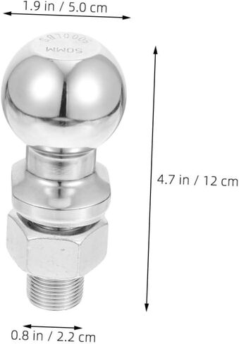 DECHOUS Trailer Hitch Ball Connector Durable Tow Ball for Utility Trailers Boat Trailers and Campers Easy Installation Secure Fit for Hitch Types in Saudi Arabia