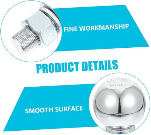 DECHOUS Trailer Hitch Ball Connector Durable Tow Ball for Utility Trailers Boat Trailers and Campers Easy Installation Secure Fit for Hitch Types in Saudi Arabia