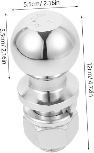 Trailer Hitch Ball Connector Capacity for Utility Boat Trailers Rvs and Suvs Durable Tow Ball with Enhanced Retention Threads in Saudi Arabia