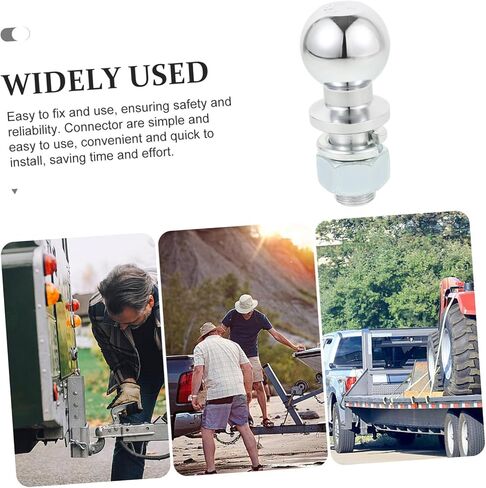 Trailer Hitch Ball Connector Capacity for Utility Boat Trailers Rvs and Suvs Durable Tow Ball with Enhanced Retention Threads in Saudi Arabia