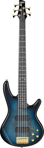 Ibanez GSR205PC GIO 5-String Bass Guitar, Purpleheart Fingerboard, Transparent Marine Burst in Kuwait