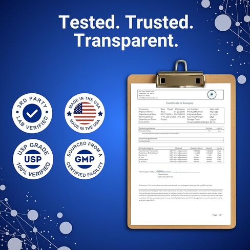 قطرات الميثيلين الأزرق 1% محلول USP - قطرات الميثيلين الأزرق الصيدلانية للبشر، 99.99% سائل نقي من درجة USP in Kuwait