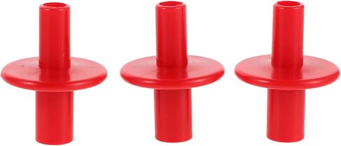 3 قطعة أكمام صنج بلاستيكية حمراء مزدوجة الأطراف ملحقات عالمية عالية القبعة أكمام حامية طبل أجزاء الأجهزة للمدرجات والتركيبات in Kuwait