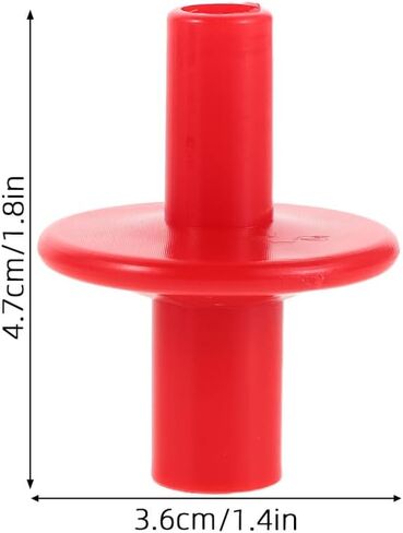 3 قطعة أكمام صنج بلاستيكية حمراء مزدوجة الأطراف ملحقات عالمية عالية القبعة أكمام حامية طبل أجزاء الأجهزة للمدرجات والتركيبات in Kuwait