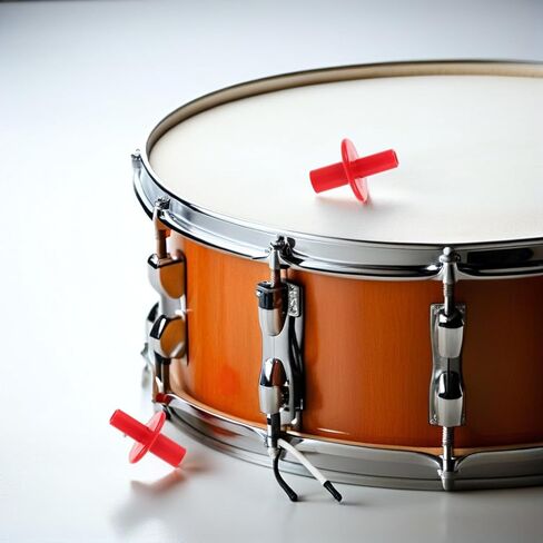 3 قطعة أكمام صنج بلاستيكية حمراء مزدوجة الأطراف ملحقات عالمية عالية القبعة أكمام حامية طبل أجزاء الأجهزة للمدرجات والتركيبات in Kuwait