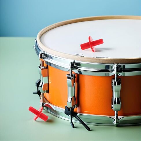 3 قطعة أكمام صنج بلاستيكية حمراء مزدوجة الأطراف ملحقات عالمية عالية القبعة أكمام حامية طبل أجزاء الأجهزة للمدرجات والتركيبات in Kuwait