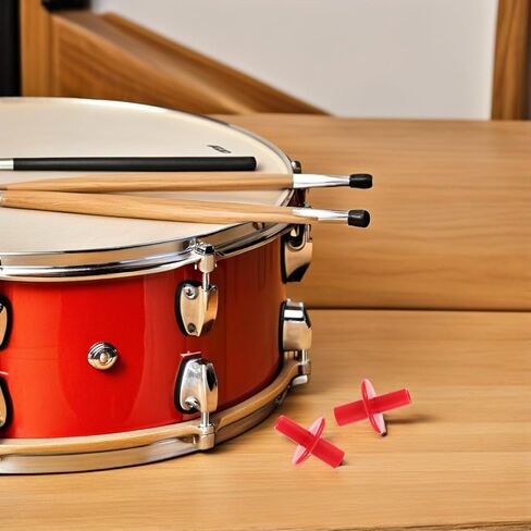 3 قطعة أكمام صنج بلاستيكية حمراء مزدوجة الأطراف ملحقات عالمية عالية القبعة أكمام حامية طبل أجزاء الأجهزة للمدرجات والتركيبات in Kuwait