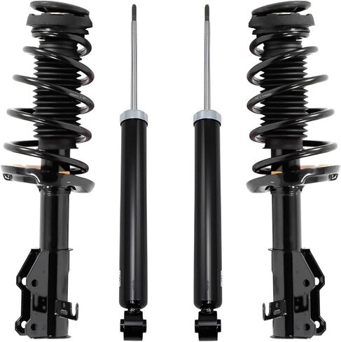 Detroit Axle - Struts Shocks for 2006-2011 Honda Civic Acura CSX Complete 2 Front Struts w/Coil Springs Assembly 2 Rear Shock Absorbers 2007 2008 2009 2010 Replacement Suspension in Saudi Arabia