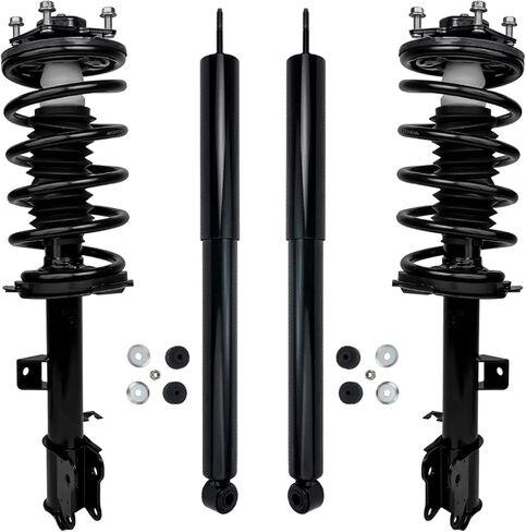 Detroit Axle - Struts Shocks for 2006-2011 Honda Civic Acura CSX Complete 2 Front Struts w/Coil Springs Assembly 2 Rear Shock Absorbers 2007 2008 2009 2010 Replacement Suspension in Saudi Arabia