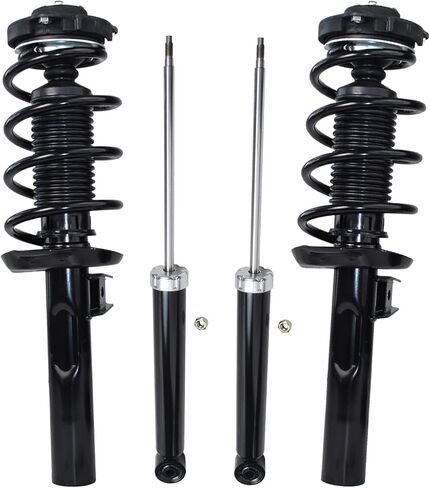 Detroit Axle - Struts Shocks for 2006-2011 Honda Civic Acura CSX Complete 2 Front Struts w/Coil Springs Assembly 2 Rear Shock Absorbers 2007 2008 2009 2010 Replacement Suspension in Saudi Arabia