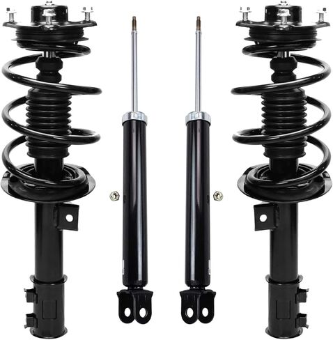 Detroit Axle - Struts Shocks for 2006-2011 Honda Civic Acura CSX Complete 2 Front Struts w/Coil Springs Assembly 2 Rear Shock Absorbers 2007 2008 2009 2010 Replacement Suspension in Saudi Arabia