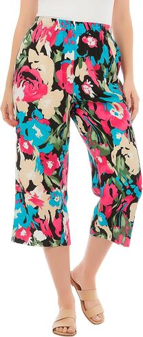 Woman Within Plus Size Pull-On Elastic-Waist Soft Capri in Saudi Arabia