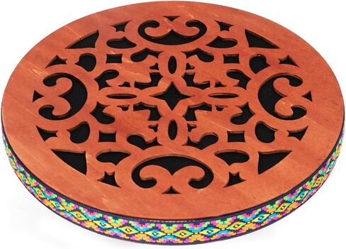 أسطوانة تدفق المياه مقاس 12 بوصة، أسطوانة المحيط "سقوط الماء" على قرص المطر| أداة قرع من الخشب الطبيعي، تحاكي أصوات مياه الأمطار المتدفقة | لشفاء الصوت، والتأمل اليوجا، والأداء الموسيقي in Kuwait