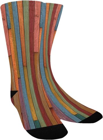 Colorful Vertical Stripes Fall Hiking Socks - Toddler Boys & Girls Warm Thick Thermal Winter Crew Socks for School, Daily Wear & Outdoor Activities in Saudi Arabia