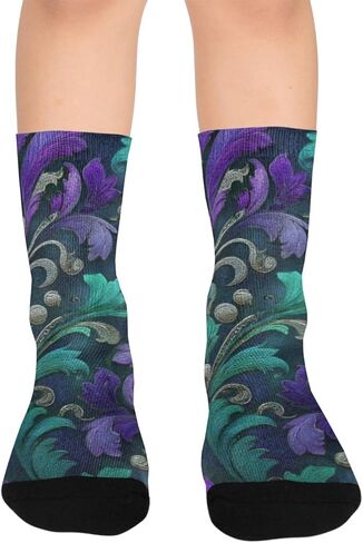 جوارب المشي لمسافات طويلة باللون الأرجواني ريجال باروك - جوارب شتوية حرارية سميكة دافئة للأولاد والبنات الصغار للمدرسة، والارتداء اليومي والأنشطة الخارجية in Kuwait