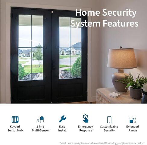 Arlo Pro 3 Camera Camera مع حزمة لوحة الطاقة الشمسية | في الهواء الطلق | كاميرا الأمن اللاسلكية مع مصباح LED ، الرؤية الليلية الملونة ، دقة 2K مع HDR | يتم شحن البطارية مع لوحة الطاقة الشمسية ، بيضاء in Kuwait