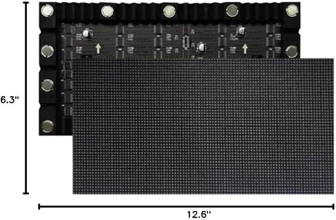 P5 indoor 64x32 pixels soft LED display flexible led module Support Customize Round Video Wall 320x160mm in Saudi Arabia