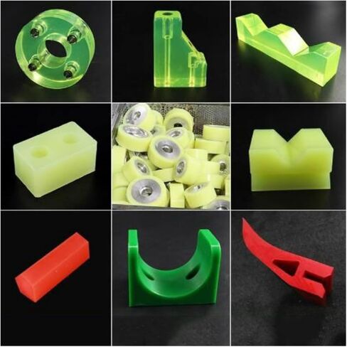 1/2/4/6pcs Colored Solid Polyurethane Rod Diameter 3mm-45mm Elastic Rubber Bar Length 500mm(Yellow,3X500mm 6PCS) in Saudi Arabia