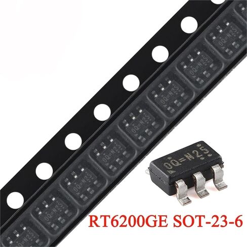 RT6200GE RT6200G SOT23 SOT-23-6 0Q OQ N25 0.6A 36V 1.2MHz Step Down Converter Chip IC Integrated Circuit 5Pcs in Kuwait