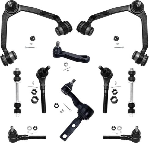 Detroit Axle - 10pc Front End Suspension Kit for Toyota Corolla 2003 2004 2005 2006 2007 2008, 2 Lower Control Arms 2 Ball Joints 2 Sway Bar Links 4 Outer & Inner Tie Rods Replacement in Saudi Arabia