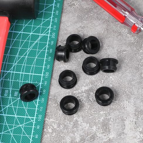10 Pcs 5/8 Inch Drill Hole Rubber Grommets 1/2 Inch ID, Silicone Top Hat Grommets Firewall Grommet for Wiring Automotive Firewall Hole Plug, Metal Electric Box, Wires Cables Protection in Saudi Arabia