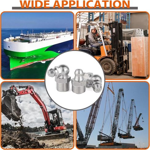 طقم استبدال تركيب الشحوم SAE & Metric 1/4" 1/8" M6 M10 مستقيم 45 90 درجة زيرك، تجهيزات الشحوم الهيدروليكية القياسية مع أغطية تركيب الشحوم البلاستيكية، 2 قطعة أدوات متعددة (332 قطعة) in Kuwait